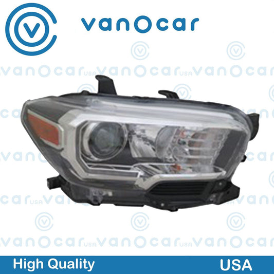 TO2503244 Passenger Side Headlights Headlamp Projector For 2016-19 Toyota Tacoma