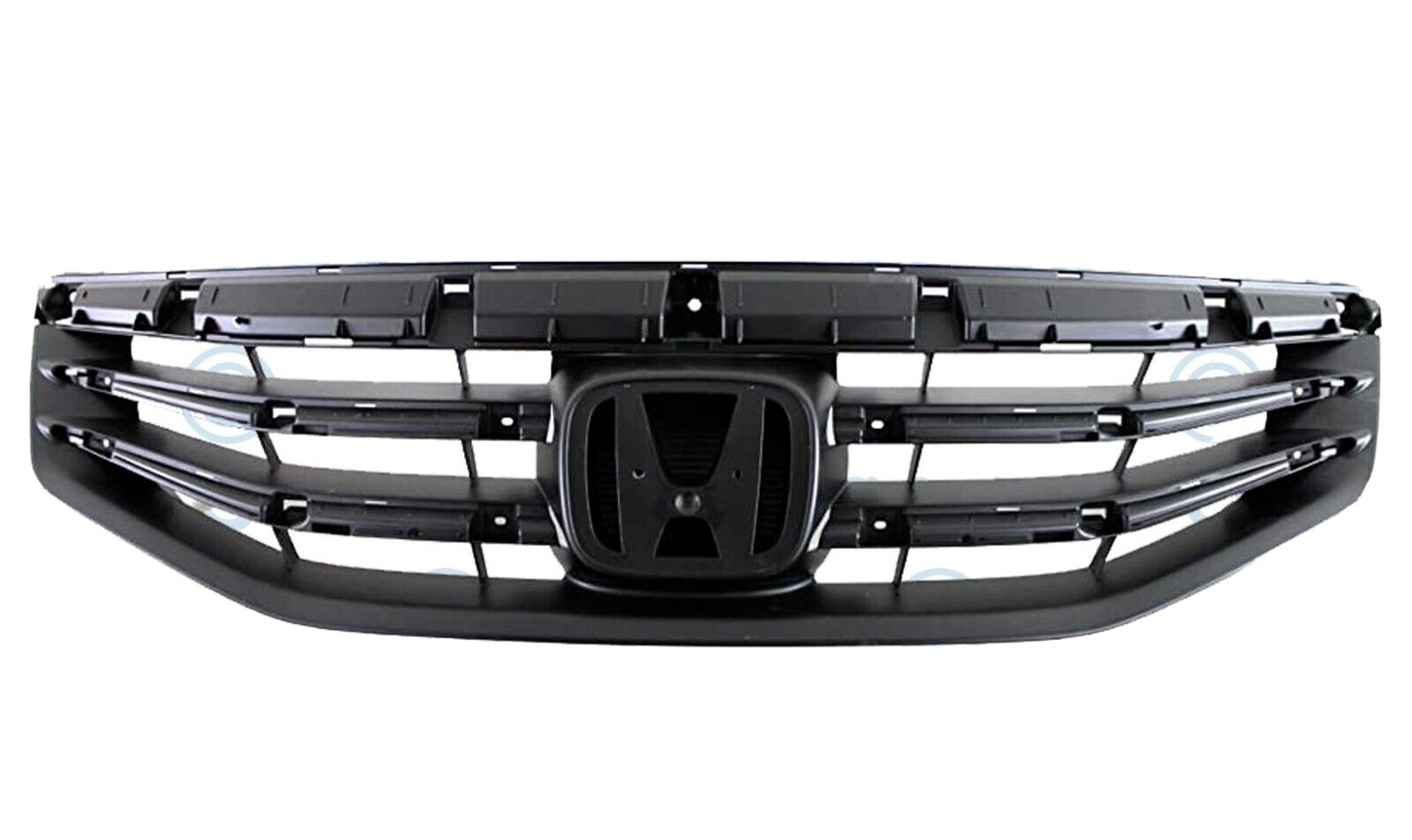 Front Bumper Grille Hood Upper Grill W/Chrome Trim For Honda Accord 2011-2012